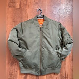 TNA Bomber Jacket Women’s Medium Khaki Green